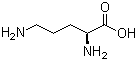 L-Ornithine molecular structure (CAS 70-26-8)