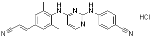 Rilpivirine hydrochloride molecular structure (CAS 700361-47-3)