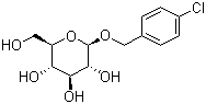 (4-氯苯基)甲基-beta-D-吡喃葡萄糖苷分子结构 (CAS 700368-53-2)