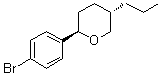 trans-2-(4-Bromophenyl)-5-propyltetrahydro-2H-pyran molecular structure (CAS 700863-30-5)