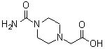 4-(氨基羰基)-1-哌嗪乙酸分子结构 (CAS 701291-01-2)