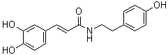 N-2-(4'-羟基苯基)乙基咖啡酰胺分子结构 (CAS 70185-64-7)
