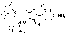 4-Amino-1-[3,5-O-[1,1,3,3-tetrakis(1,1-dimethylethyl)-1,3-disiloxanediyl]-beta-D-arabinofuranosyl]-2(1H)-pyrimidinone molecular structure (CAS 701978-85-0)