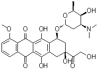 N,N-Dimethyldoxorubicin molecular structure (CAS 70222-95-6)