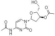 N-乙酰基-2'-脱氧胞苷 3'-乙酸酯分子结构 (CAS 70284-47-8)