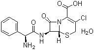 structure of CAS# 70356-03-5, Cefaclor monohydrate;8-(2-Amino-2-phenylacetyl)amino-4-chloro-7-oxo-2-thia-6-azabicyclo[4.2.0]oct-4-ene-5-carboxylic acid monohydrate