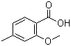 2-Methoxy-4-methylbenzoic acid molecular structure (CAS 704-45-0)