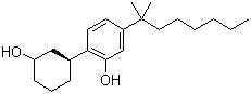 结构式 CAS# 70434-82-1, 顺式-5-(1,1-二甲基庚基)-2-[(1R,3S)-3-羟基环己基]苯酚