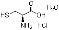 L-Cysteine hydrochloride monohydrate molecular structure (CAS 7048-04-6)