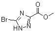 structure of CAS# 704911-47-7, 5-Bromo-1H-1,2,4-triazole-3-carboxylic acid methyl ester