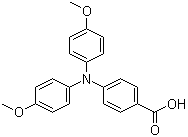 4-[Bis(4-methoxyphenyl)amino]benzoic acid molecular structure (CAS 704914-80-7)