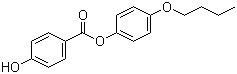 结构式 CAS# 70568-44-4, 4-丁氧基苯基 4-羟基苯甲酸酯