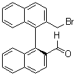 (1R)-2'-(Bromomethyl)[1,1'-binaphthalene]-2-carboxaldehyde molecular structure (CAS 705931-79-9)