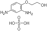 结构式 CAS# 70643-20-8, 2,4-二氨基苯氧基乙醇硫酸盐