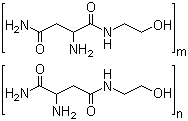 Poly-alpha,beta-(N-2-hydroxyethyl)-DL-aspartamide molecular structure (CAS 70679-99-1)