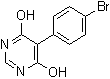 structure of CAS# 706811-25-8, 5-(4-Bromophenyl)pyrimidine-4,6-diol;5-(4-Bromophenyl)-6-hydroxy-4(1H)-pyrimidinone