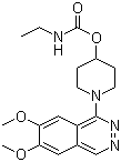 structure of CAS# 70724-25-3, Carbazeran;1-(6,7-Dimethoxyphthalazin-1-yl)piperidin-4-yl ethylcarbamate; UK 31557; Ethylcarbamic acid carbamic acid