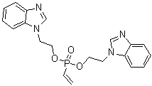 Ethenylphosphonic acid bis[2-(1H-benzimidazol-1-yl)ethyl] ester molecular structure (CAS 70745-16-3)