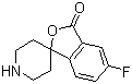 结构式 CAS# 707541-47-7, 5-氟-3H-螺[异苯并呋喃-1,4'-哌啶]-3-酮