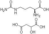 结构式 CAS# 70796-17-7, 瓜氨酸苹果酸盐