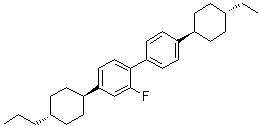 4'-(trans-4-Ethylcyclohexyl)-2-fluoro-4-(trans-4-propylcyclohexyl)-1,1'-biphenyl molecular structure (CAS 708264-04-4)