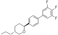 (2R,5S)-rel-Tetrahydro-5-propyl-2-(3',4',5'-trifluoro[1,1'-biphenyl]-4-yl)-2H-pyran molecular structure (CAS 708277-28-5)