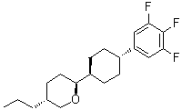 (2R,5S)-rel-Tetrahydro-5-propyl-2-[trans-4-(3,4,5-trifluorophenyl)cyclohexyl]-2H-pyran molecular structure (CAS 708277-43-4)