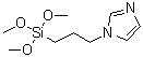 structure of CAS# 70851-51-3, N-(Trimethoxysilylpropyl)imidazole;1-[3-(Trimethoxysilyl)propyl]imidazole; 3-(3-Trimethoxysilylpropyl)imidazole