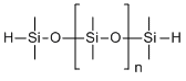 Poly(dimethylsiloxane) hydride terminated molecular structure (CAS 70900-21-9)