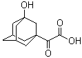 2-(3-Hydroxy-1-adamantyl)-2-oxoacetic acid molecular structure (CAS 709031-28-7)