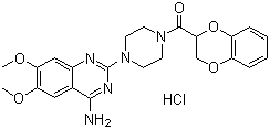 盐酸多沙唑嗪分子结构 (CAS 70918-01-3)