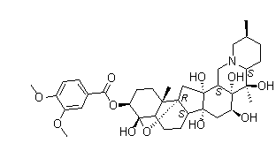 Veratrine molecular structure (CAS 71-62-5)