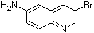 3-溴喹啉-6-胺分子结构 (CAS 7101-96-4)