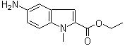 结构式 CAS# 71056-58-1, N-甲基-5-氨基吲哚-2-羧酸乙酯