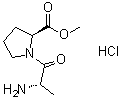 L-Alanyl-L-proline methyl ester hydrochloride molecular structure (CAS 71067-42-0)