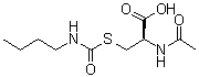 N-Acetyl-L-cysteine butylcarbamate (ester) molecular structure (CAS 71084-39-4)