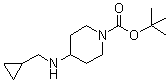 1,1-Dimethylethyl 4-[(cyclopropylmethyl)amino]piperidine-1-carboxylate molecular structure (CAS 710973-92-5)