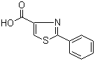 structure of CAS# 7113-10-2, 2-Phenyl-1,3-thiazole-4-carboxylic acid;2-Phenyl-4-thiazolecarboxylic acid