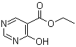 structure of CAS# 71133-20-5, 4-Hydroxy-5-pyrimidinecarboxylic acid ethyl ester