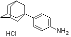 1-(4-Aminophenyl)adamantane hydrochloride molecular structure (CAS 7123-77-5)