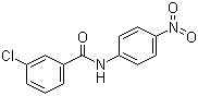 3-氯-N-(4-硝基苯基)苯甲酰胺分子结构 (CAS 71267-16-8)