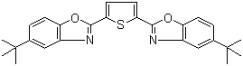 结构式 CAS# 7128-64-5, 荧光增白剂 184; 2,5-双(5-叔丁基-1,3-苯并噁唑-2-基)噻吩; 荧光增白剂 OB