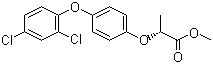Methyl (2R)-2-[4-(2,4-dichlorophenoxy)phenoxy]propanoate molecular structure (CAS 71283-65-3)
