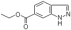 Ethyl 1H-indazole-6-carboxylate  molecular structure (CAS 713-09-7)