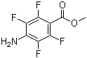 structure of CAS# 715-37-7, 4-Amino-2,3,5,6-tetrafluorobenzoic acid methyl ester;Methyl 2,3,5,6-tetrafluoro-4-aminobenzoate