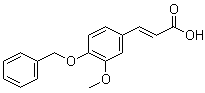结构式 CAS# 7152-95-6, 3-甲氧基-4-(苄氧基)肉桂酸