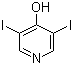 4-羟基-3,5-二碘吡啶分子结构 (CAS 7153-08-4)