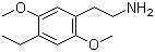 structure of CAS# 71539-34-9, 2,5-Dimethoxy-4-ethylphenethylamine;2-(4-Ethyl-2,5-dimethoxyphenyl)ethanamine