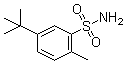 structure of CAS# 7155-00-2, 2-Methyl-5-tert-butylbenzenesulfonamide;NSC 57674