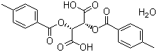 structure of CAS# 71607-32-4, Di-p-toluoyl-D-tartaric acid monohydrate